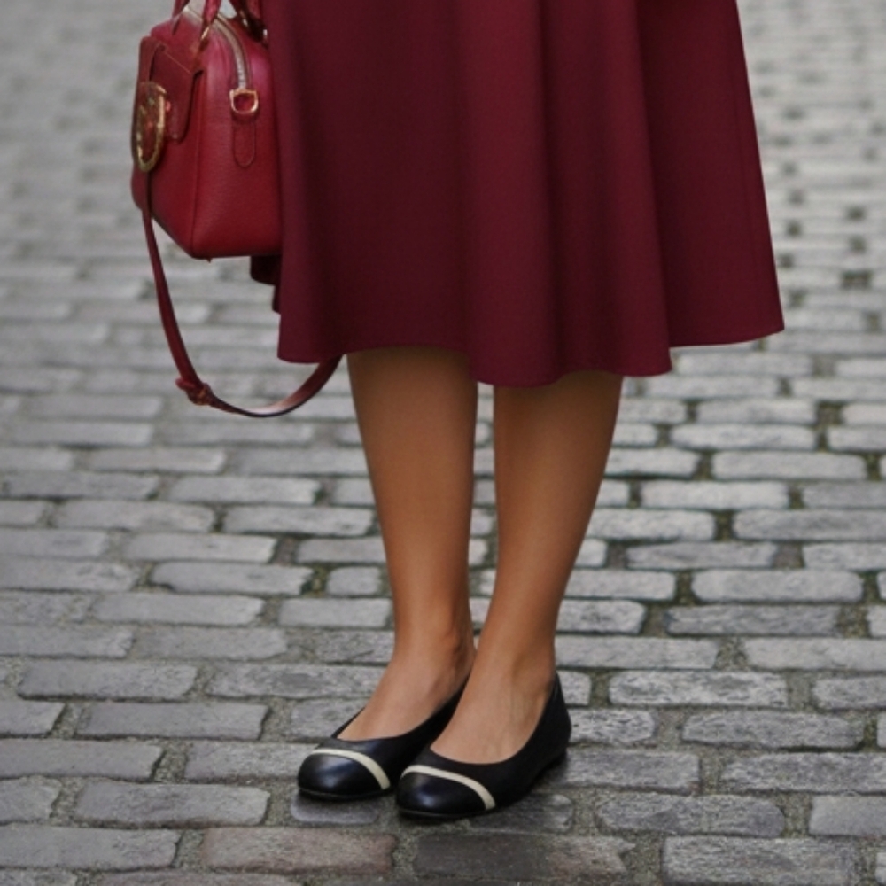 Born black leather ballet flats 6 preppy chic minimlaist